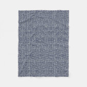 Blaue geometrische Tech-Decke Fleecedecke (Vorderseite)