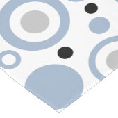 Blaue geometrische Zirkel der Küstenvibe Slate Kurzer Tischläufer (Ecke)