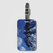 Blaue Gepäckmarke Gepäckanhänger (Vorderseite Vertikal)