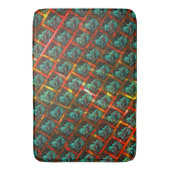 Blaue "gerahmte Augen", Quadrat, Kratzer oder rote Badematte (Vorderseite Vertikal)