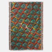 Blaue "gerahmte Augen", Quadrat, Kratzer oder rote Decke (Vorderseite Vertikal)