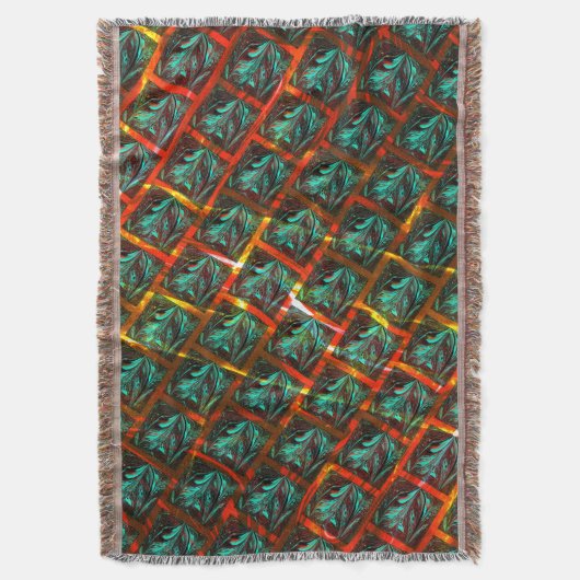 Blaue "gerahmte Augen", Quadrat, Kratzer oder rote Decke (Vorderseite Vertikal)