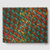 Blaue "gerahmte Augen", Quadrat, Kratzer oder rote Gästebuch (Rückseite)