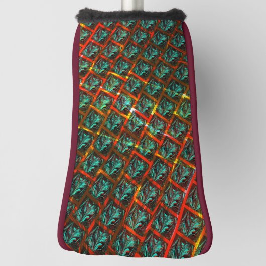 Blaue "gerahmte Augen", Quadrat, Kratzer oder rote Golf Headcover (Rotieren 90)