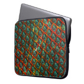 Blaue "gerahmte Augen", Quadrat, Kratzer oder rote Laptopschutzhülle (Vorderseite Links)