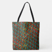 Blaue "gerahmte Augen", Quadrat, Kratzer oder rote Tasche (Vorderseite)