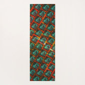 Blaue "gerahmte Augen", Quadrat, Kratzer oder rote Yogamatte (Rückseite)