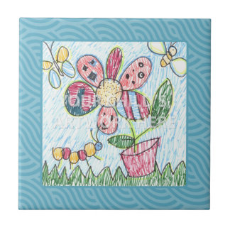 Blaue gerahmte Fliese/Trivet $13,95 Fliese