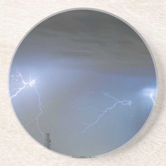 Blaue Geräusche Getränkeuntersetzer (Vorne)