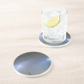 Blaue Geräusche Getränkeuntersetzer (Seite)