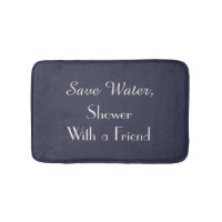 Blaue Gerettet Wasserdusche mit freundlichem Funny