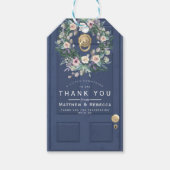 Blaue Geschenktafeln Geschenkanhänger (Vorderseite)