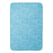 blaue geschichtete Quadrate Badematte (Vorderseite Vertikal)