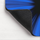 Blaue Geschwindigkeitslinien Mousepad (Ecke)
