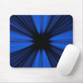 Blaue Geschwindigkeitslinien Mousepad (Mit Mouse)