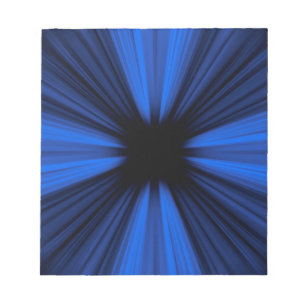 Blaue Geschwindigkeitslinien Notizblock