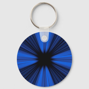 Blaue Geschwindigkeitslinien Schlüsselanhänger