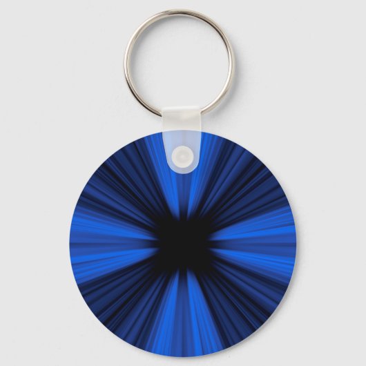Blaue Geschwindigkeitslinien Schlüsselanhänger (Vorderseite)