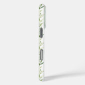 Blaue gestreifte Blumen personalisiert Case-Mate iPhone Hülle (Rückseite / Rechts)