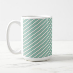 Blaue Gestreifte Enteneier-Wasserfarben-Daisy Kaffeetasse