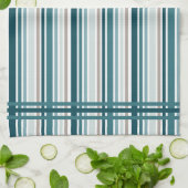 Blaue gestreifte Küchentücher  (Gefaltet)