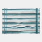 Blaue gestreifte Küchentücher  (Horizontal)