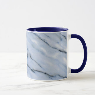 Blaue gestreifte MarmorTasse Tasse