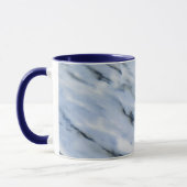 Blaue gestreifte MarmorTasse Tasse (Links)