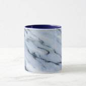 Blaue gestreifte MarmorTasse Tasse (Zentrum)