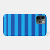 Blaue gestreifte Textur Case-Mate iPhone Hülle (Rückseite (Horizontal))