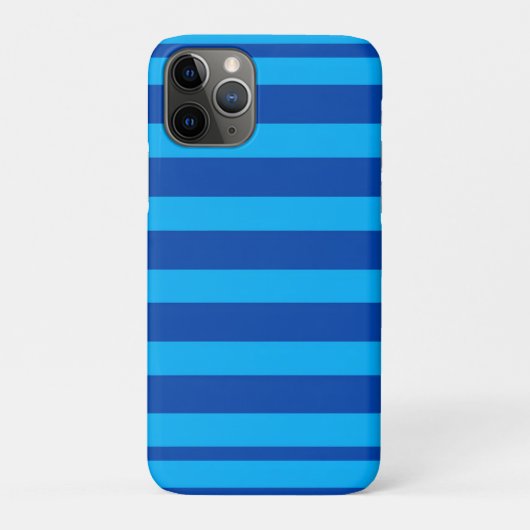 Blaue gestreifte Textur Case-Mate iPhone Hülle (Rückseite)