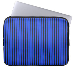 Blaue gestreifte Textur Laptopschutzhülle