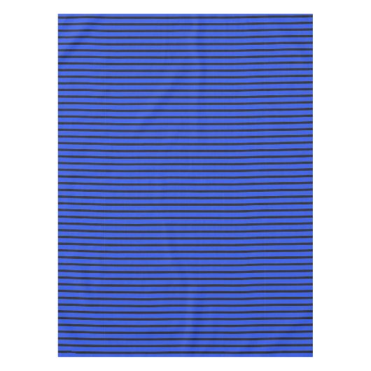 Blaue gestreifte Textur Tischdecke (Vorderseite)
