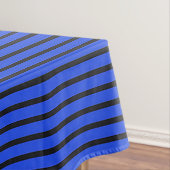 Blaue gestreifte Textur Tischdecke (Beispiel)