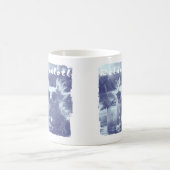 Blaue gestresste Relaxalotl Axolotl Kaffeetasse (Mittel)