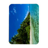 Blaue Gewässer eines tropischen Strandes Magnet (Vertikal)