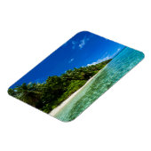 Blaue Gewässer eines tropischen Strandes Magnet (Linke Seite)