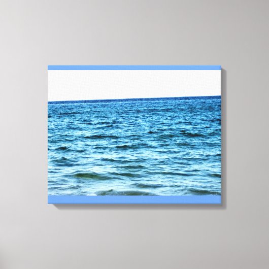 BLAUE GEWÄSSER LEINWANDDRUCK (Vorderseite)