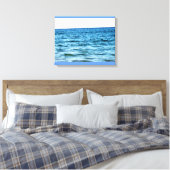 BLAUE GEWÄSSER LEINWANDDRUCK (Insitu (Schlafzimmer))