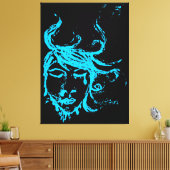 blaue Gewässer Leinwanddruck (Insitu (Wohnzimmer))