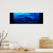 Blaue Gewässer Poster (Küche)