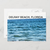 BLAUE GEWÄSSER POSTKARTE (Vorne/Hinten)