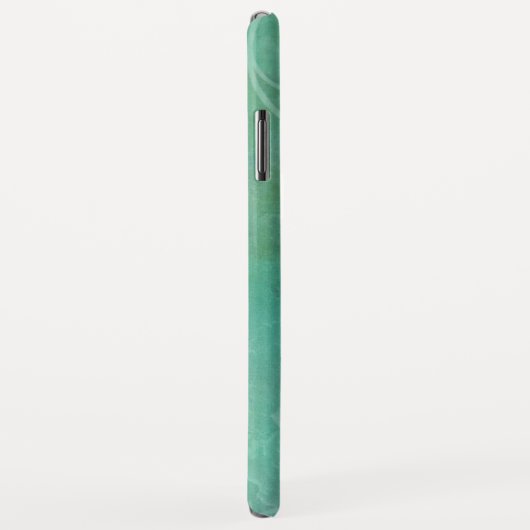 Blaue Gewässer, Seepferd und Blüh Case-Mate iPhone Hülle (Hinten/Rechts)