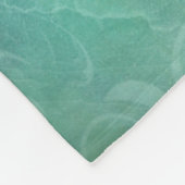 Blaue Gewässer, Seepferd und Blüh Fleecedecke (Ecke)