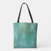 Blaue Gewässer, Seepferd und Blüh Tasche (Rückseite)