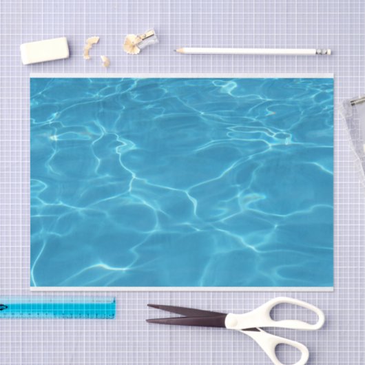 Blaue Gewässer Seidenpapier (Handwerk)