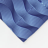Blaue gewebte geometrische Decke (Ecke)