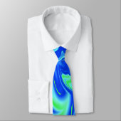 Blaue gewellte Krawatte (Gebunden)