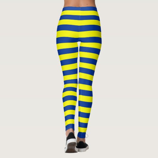 Blaue Gewerkschaft Leggings (Rückseite)