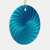 Blaue gewundene Turbulenz der Verzierung Keramikornament (Rechts)